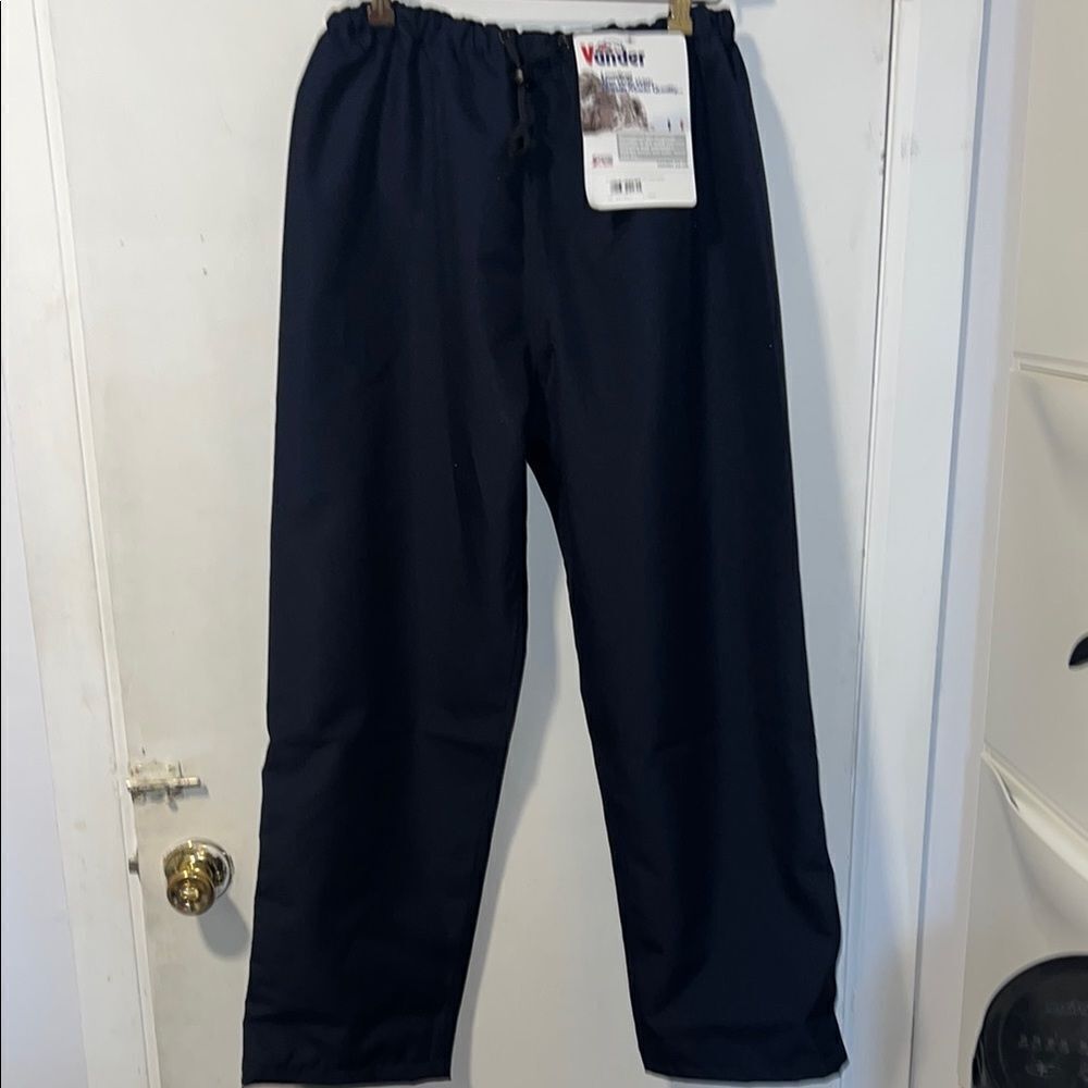 VANDER Waterproof Navy Blue The Boat Race VIP Lined Sailing Trouser-L NWT